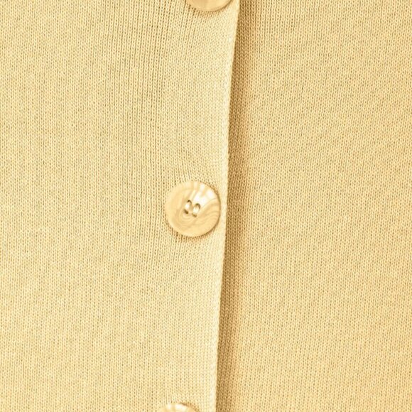 Yellow Casual Women's knit button detailed Pullover mini dress - Picture 5 of 11